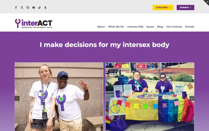 interACT 网站截图