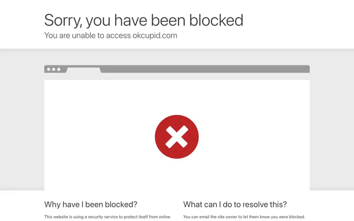 OkCupid 网站截图